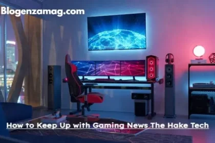 How to Keep Up with Gaming News The Hake Tech: Gaming setup with futuristic lights and tech