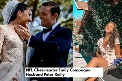 Emily Compagno, former NFL cheerleader, with her husband Peter Reilly — a private yet inspiring couple balancing career and love successfully.
