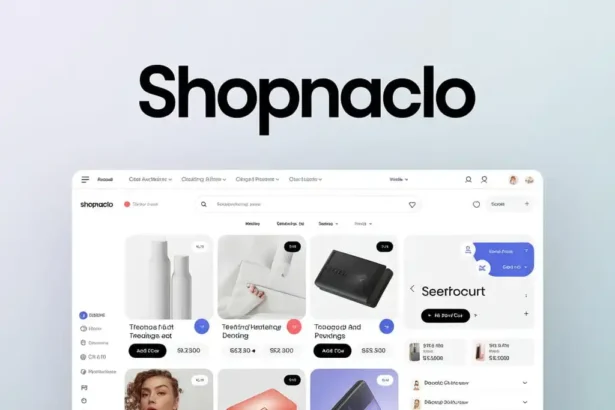Modern online shopping platform interface showcasing trending products, secure checkout, and a smooth user shopping experience
