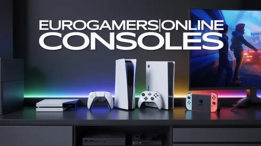 EuroGamersOnline Consoles showcasing modern gaming systems, controllers, and next-gen console gaming experience