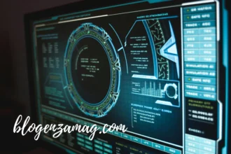 Cybersecurity tips for remote workers showing secure laptop, VPN connection, and password protection setup at home office.